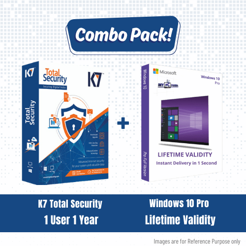 K7 Total Security 1 User + Windows 10 Pro Product key